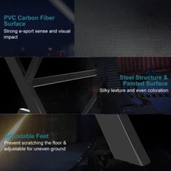 Costway X-Shaped Gaming Desk & Racing Style Massage Chair Set Home Office Black+White/Blue/Grey/Red 17 Costway X-Shaped Gaming Desk & Racing Style Massage Chair Set Home Office Black+White/Blue/Grey/Red -Chic Furniture Store GUEST e836d993 6fe1 4444 8f2c 893ac29963c8