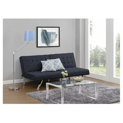 Eve Velvet Upholstered Convertible Futon - Room & Joy 6 Eve Velvet Upholstered Convertible Futon - Room & Joy - Image 6