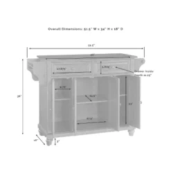 Cambridge Natural Wood Top Kitchen Island White - Crosley 17 Cambridge Natural Wood Top Kitchen Island White - Crosley -Chic Furniture Store GUEST e92f9451 5e18 45ef 8bd7 afa8ac8f615f