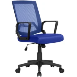 Yaheetech Adjustable Mid-Back Office Chair Computer Chair With Wheels -Chic Furniture Store GUEST eccb47b9 2acb 44c5 bb29 6a31202a71cc