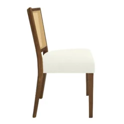 Christopher Knight Home Hassan Rubberwood Upholstered Dining Chairs With Cane Webbing(Set Of 2) -Chic Furniture Store GUEST ed358a49 3fa2 4e72 b07d aa2ab4c9507e
