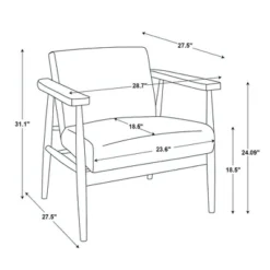 Upholstered Natural Wood Accent Chair - Hearth & Hand™ With Magnolia -Chic Furniture Store GUEST efd29593 c505 45ce 8b88 af9ffc1f09ea