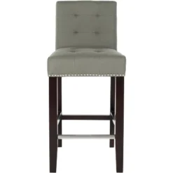 Thompson 23.9" Counter Stool W/ Silver Nail Heads - Safavieh -Chic Furniture Store GUEST f14fcbab 4fc6 431c 988d 9d02c4985ba5