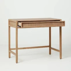 Wood & Cane Transitional Writing Desk - Hearth & Hand™ With Magnolia 11 Wood & Cane Transitional Writing Desk - Hearth & Hand™ With Magnolia -Chic Furniture Store GUEST f210c649 4f0c 4443 992e 4bede304898a