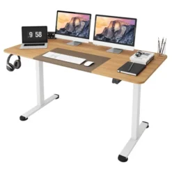 Tangkula 55" Electric Standing Desk Height Adjustable Home Office Table W/ Hook -Chic Furniture Store GUEST f2202f0b 5a5a 4138 977d e8fe4ed044aa
