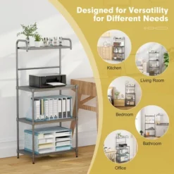 Costway 4-Tier Baker's Rack Microwave Oven Stand Shelves Kitchen Storage Rack Organizer 13 Costway 4-Tier Baker's Rack Microwave Oven Stand Shelves Kitchen Storage Rack Organizer -Chic Furniture Store GUEST f2d58eb1 dae0 4f56 8029 5c36ce8a3132