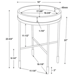Wood & Metal Accent Side Table - Black - Hearth & Hand™ With Magnolia -Chic Furniture Store GUEST f3074010 657d 4877 8925 91e3098972ae