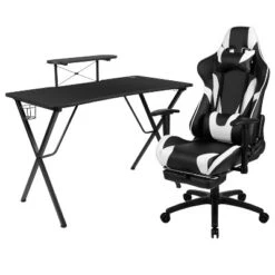 BlackArc Tango Gaming Desk & Chair Set - Reclining Gaming Chair With Slide-Out Footrest & Gaming Desk With Cupholder/Headphone Hook 27 BlackArc Tango Gaming Desk & Chair Set - Reclining Gaming Chair With Slide-Out Footrest & Gaming Desk With Cupholder/Headphone Hook -Chic Furniture Store GUEST f49a3922 8a3e 4b16 9cb8 60293e160b7c