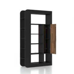 70.87" Triaga Multi Shelf Bookcase Black - MiBasics -Chic Furniture Store GUEST f66f6bd0 8f1b 4a2d 9d79 c8a76c08b589
