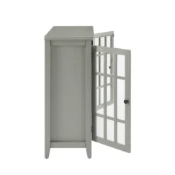Largo Double Door Cabinet Gray - Linon -Chic Furniture Store GUEST f6c0272c ba39 4eef 8336 e3cee9bd4ef3