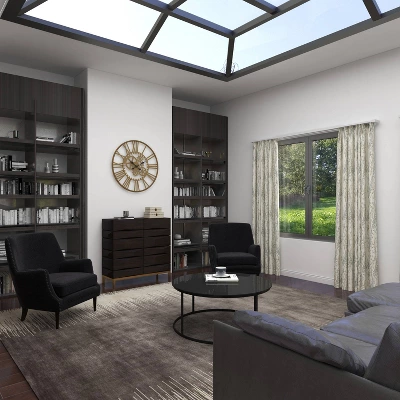 Contemporary Bold Facet Carved Wood Side Cabinet Brown - Olivia & May 14 Contemporary Bold Facet Carved Wood Side Cabinet Brown - Olivia & May - Image 14