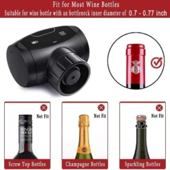 Electric Wine Stopper, Automatic Wine Vacuum Pump & Sealer, Reusable Wine Bottle Stopper Cork Saver Plug -Chic Furniture Store GUEST f7f56b2c fc29 4b1b 8c3f 862029c2f42a