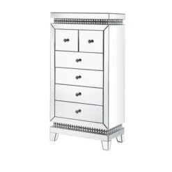 24" Lotus Mirrored Cabinet Faux Crystals Inlay - Acme Furniture -Chic Furniture Store GUEST f9b01dd0 6cd8 4990 a088 0167fe3a2534