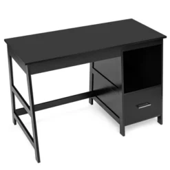 Costway 47.5'' Computer Desk Trestle Desk Writing Study Workstation W/ 2 Drawers -Chic Furniture Store GUEST fac248ed 1e67 4011 b23d 8436acbb7646