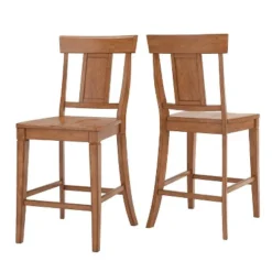 Set Of 2 24" South Hill Panelled Back Counter Chair - Inspire Q -Chic Furniture Store GUEST fbea318e e385 403e 8e69 dc5890ca878a