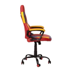 BlackArc High Back Gaming Chair With Red And Yellow Faux Leather Upholstery, Adjustable Swivel Seat And Padded Flip-Up Arms -Chic Furniture Store GUEST fc20821d 355e 460b 9239 181c9f18697e